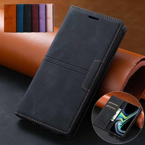Wallet Leather Anti-fall Case For Samsung Galaxy S7 Edge S8 S9 S10E S10 S20 S21 FE S22 Plus Note20 Ultra Note 10 9 8 Phone Cover