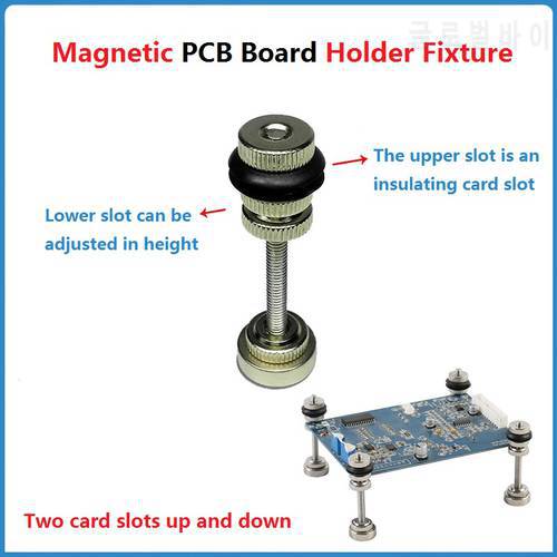 4Pcs Laptop Mobile Phone Motherboard Holder Fixture Magnetic Column Clamp Jig Universal Irregular Board Repair Soldering Fixture