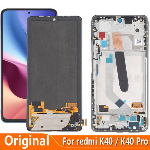 Original For Xiaomi Redmi K40 Pro K40Pro M2012K11C LCD Display Touch Screen Digitizer Assembly For Redmi K40 M2012K11AC Display