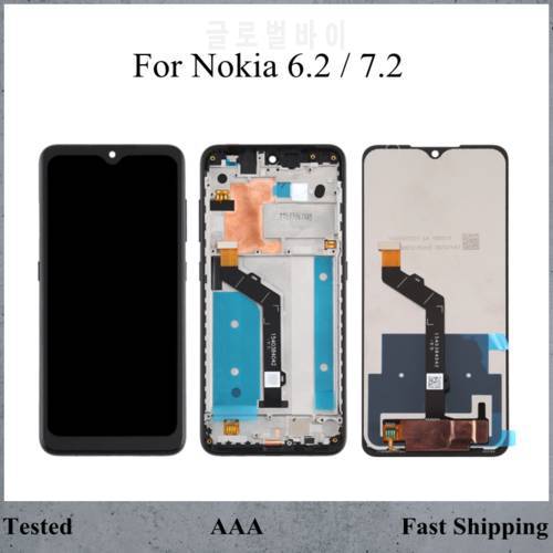 Original Scree For Nokia 6.2 7.2 LCD Display Touch Screen Digitizer Assembly Replacement For Nokia 2.2 / 3.2 / 4.2 LCD