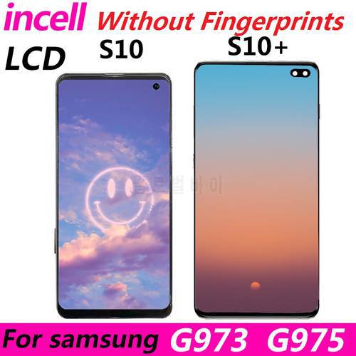 100%TFT S10 incell Frontal LCD For Samsung galaxy S10 plus G973 SM-G975 Display and Panel Touch Screen Digitizer Replacement