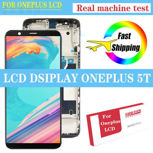100% Original 6.01&39&39 Amoled LCD for Oneplus 5T A5010 Display Touch Screen Digitizer Assembly Repair Parts For Oneplus 5T LCD