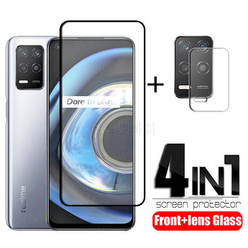 Full Cover Glass For Realme Q3 Glass For OPPO Realme Q3 Tempered Glass Phone Film Screen Protector For Realme Q3 Q3i Lens Glass
