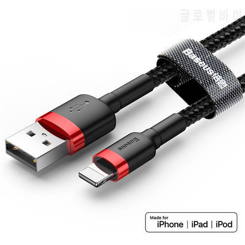 For usb lightning cable short 50cm 1m 2m 3m 2.4A fast charging data mobile phone charger cable for iPhone 12 11 xs xr 8 7 6s 5se