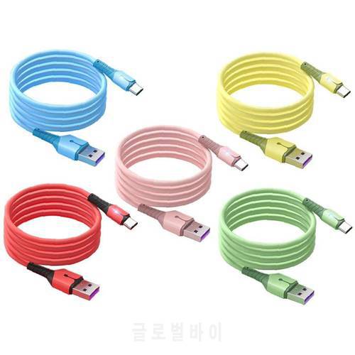 5A USB Type C Cable Fast Charging for Samsung A50 A22 Xiaomi Redmi Note 10 9 Pro Max Huawei Quick Charge Type-C Date Cables Cord