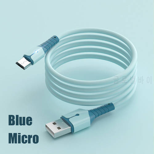 Liquid Silicone Micro USB Data Charging Cable for Huawei Mate 7 8 Honor 6 Plus 7 6A 7A 6X 7X 8X Max 7C 7S 9i Android Charge