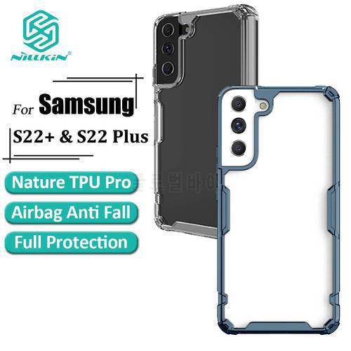 Nillkin Nature Pro TPU Case For Samsung Galaxy S22 Ultra Plus S22+ Ultra Thin Transparent Shockproof Soft Phone Cover