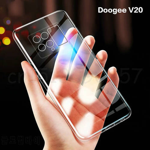 For Doogee V20 Case Ultra Thin Clear Soft TPU Case Cover For Doogee V20 Dual 5G Couqe Funda 6.43 inch