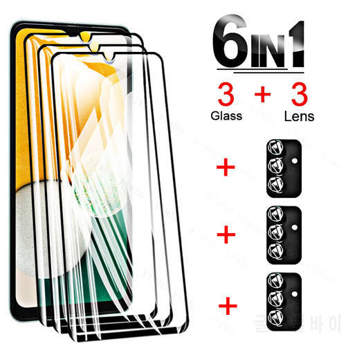 Case for Samsung Galaxy A12 A13 A33 A53 5G Tempered Glass Clear for Samsung A12 A23 A73 A52s M52 M62 A52 M13 Transparent Cover
