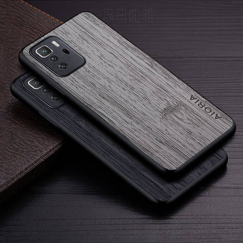 Case for Xiaomi Poco X3 GT funda 5G bamboo wood pattern Leather phone cover Luxury coque for xiaomi poco x3 gt case capa