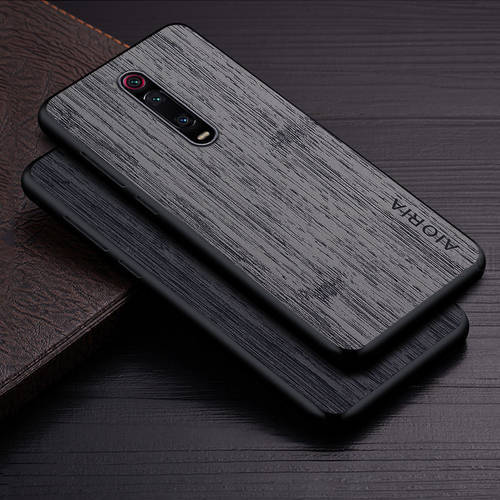 Case For Xiaomi Mi 9T Pro Redmi K20 Pro funda bamboo wood pattern Leather cover Luxury coque for xiaomi mi 9t pro case Cover