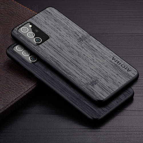 Case for Samsung Galaxy Note 20 10 9 8 Ultra Plus Lite funda bamboo wood pattern Leather skin cover Luxury phone case coque capa