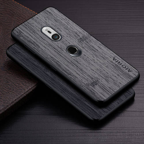Case for Sony Xperia XZ3 funda bamboo wood pattern Leather skin phone cover Luxury coque for sony xperia xz3 case capa