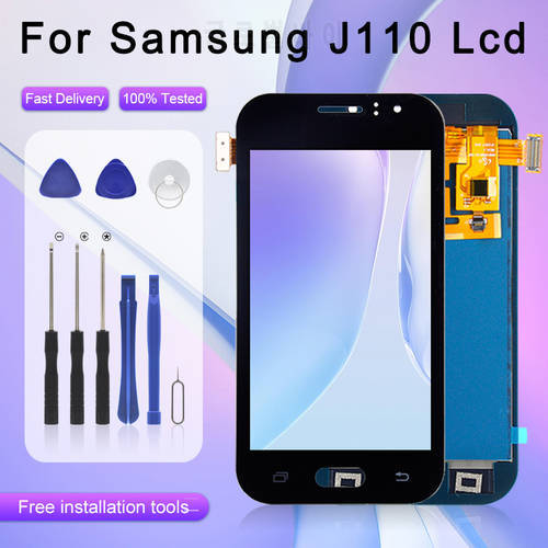 OLED 4.5Inch J1 Ace Display For Samsung Galaxy j110 Lcd With Touch Screen Digitizer J111 Assembly Free Shipping With Tools