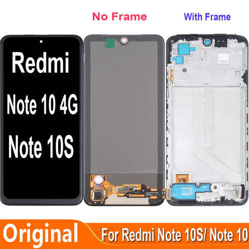 For Xiaomi Redmi Note 10 4G M2101K7AI M2101K7AG LCD Display Touch Screen Digitizer For Redmi Note 10S M2101K7BG M2101K7BI LCD