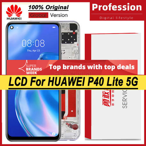 100% Tested 6.5&39&39 IPS Display CDY-NX9A Models For Huawei P40 Lite 5G LCD Display Touch Screen Digitizer Assembly Repair Parts