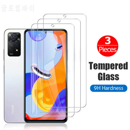 3Pcs Redmi Note 11 Pro Screen Protector For Redmi Note 11 Pro 11 11S Protective Glass On Redme Note11 Pro Glas Safety Protection
