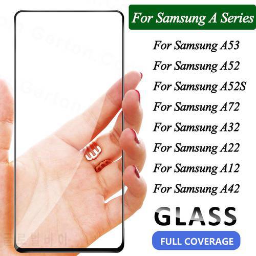 Tempered Glass For Samsung Galaxy A53 A52 A72 A52S A32 A42 A12 A22 5G Screen Protector For Samsung A 53 52 32 5G Protective Film