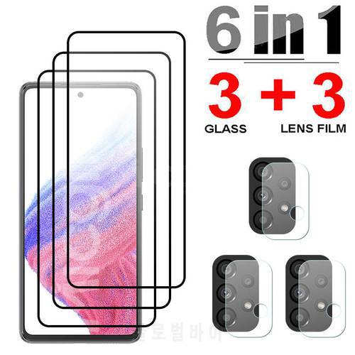 Tempered Glass For Samsung Galaxy A53 5G A73 A33 A23 A13 A03 Core M23 M33 F23 Screen Protector Lens Film For Samsung A53 Glass