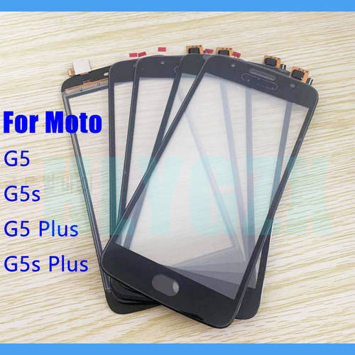 10pcs Touch Glass + OCA LCD Front Outer Lens For Motorola Moto G5 G5s Plus Touch Digitizer Screen Panel
