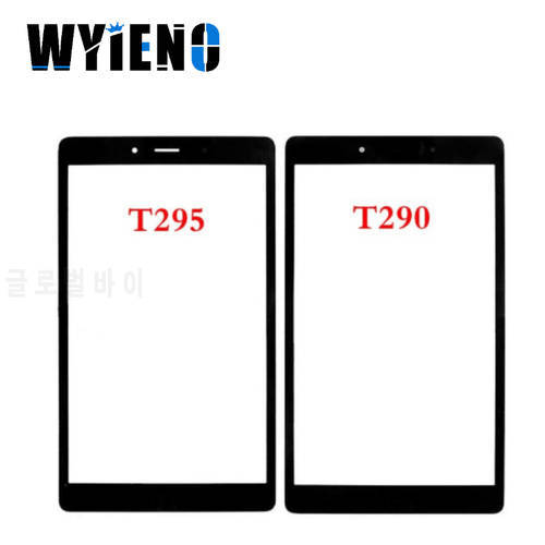 1- 10PCS Front Digitizer LCD Display Sensor Glass Panel For Samsung Galaxy Tab A 8.0 2019 T290 T295 Wifi Touch Screen Glass lens