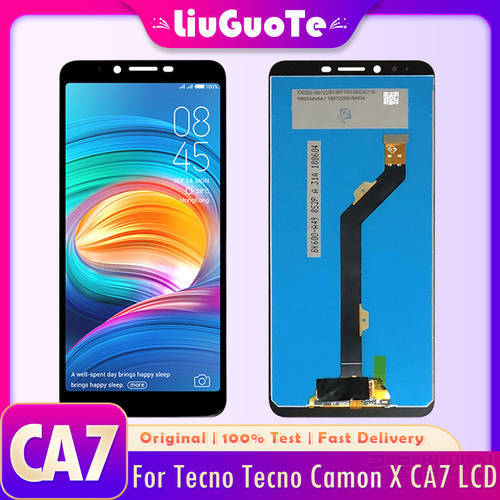 100% Test 6.0&39&39 Original LCD For Tecno Camon X CA7 LCD Display Touch Screen Digitizer Assembly For Tecno CA7 Screen Repair Parts