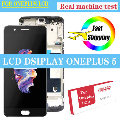 100% Original 5.5&39&39 Amoled LCD for Oneplus 5 A5000 Display Touch Screen Digitizer Assembly Repair Parts For Oneplus 5 Display
