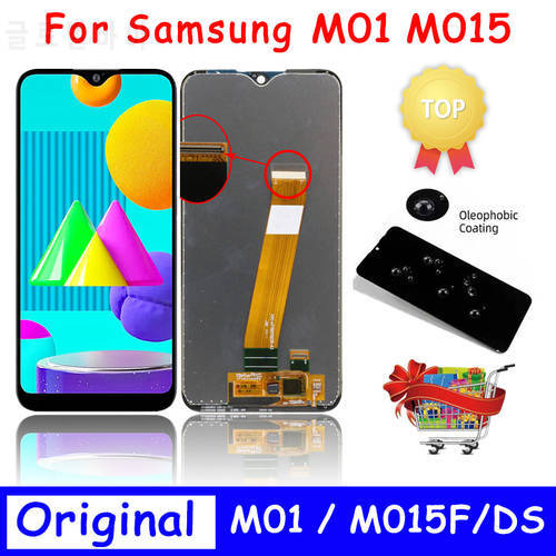 5.7&39&39 Original For Samsung Galaxy M01 M015 LCD Display Touch Screen Digitizer Assesmbly For SM-M015F SM-M015G SM-M015DS Lcd