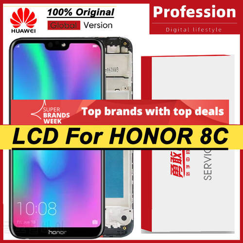 100% Tested 6.26&39&39 LCD Screen For Huawei Honor 8C Display Touch Screen Digitizer For Honor Paly 8C BKK-AL10 BKK-L21 Repair Parts