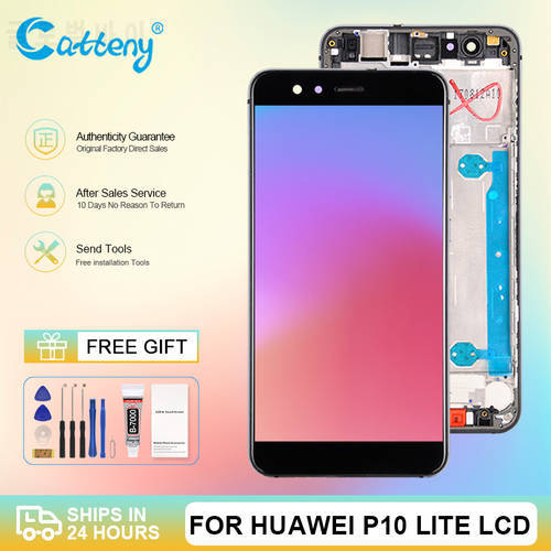 Wholesale Nova Lite Display For Huawei P10 Lite Lcd Touch Panel Screen Digitizer Assembly WAS-LX1 LX1A LX2 LX3 With Frame