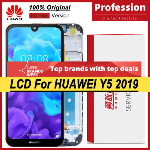 100% Tested 5.71&39&39 IPS Display For Huawei Y5 2019 LCD Display AMN-LX9 AMN-LX1 Model Touch Screen Digitizer Assembly Repair Parts