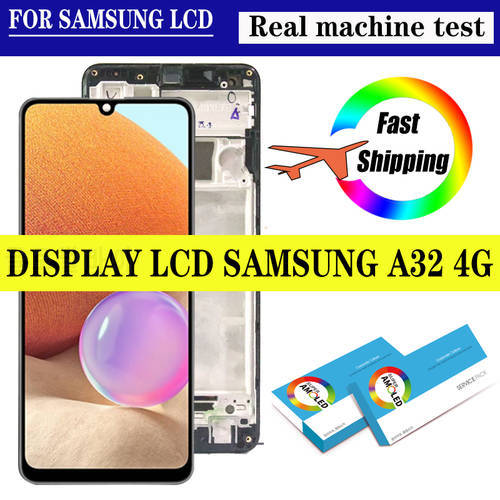 100% Original 6.4&39&39 AMOLED Display for Samsung Galaxy A32 A325 A325F SM-A325F LCD Touch Screen Digitizer Assembly Repair Parts
