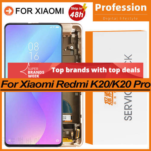 100% Tested 6.39&39&39 OLED Display For Xiaomi Redmi K20 LCD Display Touch Screen Digitizer Repair Parts For Redmi K20 Pro Display