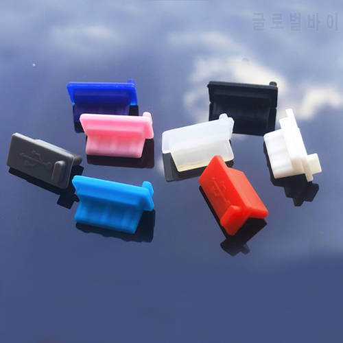 100pcs USB Dust Plug Charger Port Cover Cap USB Hole Plug USB Master Dust Cap Silicone Dustproof Protector Tablet PC Notebook