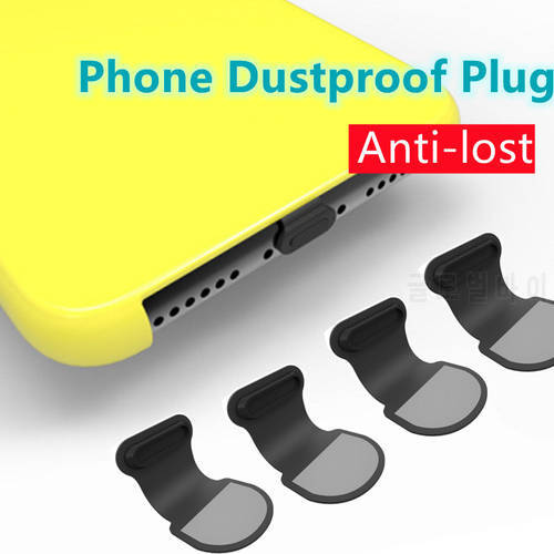 Phone Dustproof Plug Silicone Anti Dust Plug Type-C/Mirco USB/IOS Charging Port Rubber Plug Dustproof Cover Cap Phone Dust Plug
