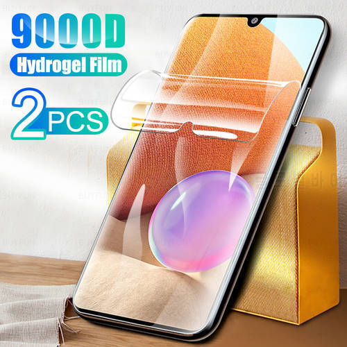 2PCS Full Cover Hydrogel Film For Samsung Galaxy A32 4G Phone Film Screen Protection For SamsungA32 Sansung A 32 6.4" Not Glass