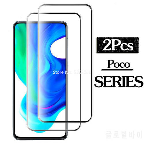 2Pcs Protective Glass for Xiaomi Mi Poco F2 Pro F2Pro M2 Pro M2Pro X3 NFC Glass on Xiomi Pocophone F2 Pro Poko X3 X 3 Glass Film