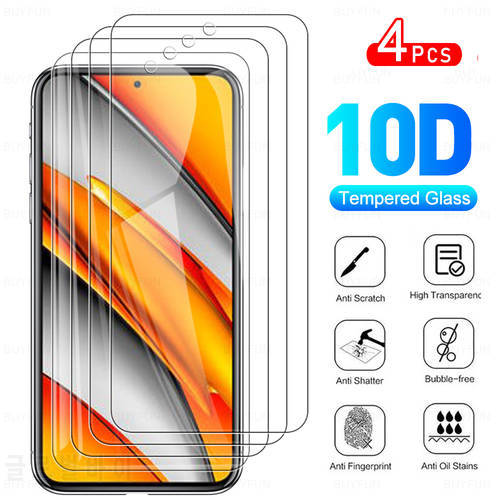 4Pcs Full Protective Glass For Xiaomi Poco F3 Phone Tempered Glass Full Cover Screen Protector Film For Xiaomi Poco F3 6.67