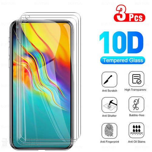 3Pcs Full Cover Protective Glass For Infinix Hot 9 Pro Tempered Glass For InfinixHot9 Hot9 9Pro 6.6