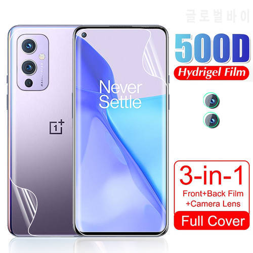 For OnePlus 9 Hydrogel Film Screen Protector Camera Front Back Protective For OnePlus 9 9pro 9r LE2113 6.55Inches Film Not Glass