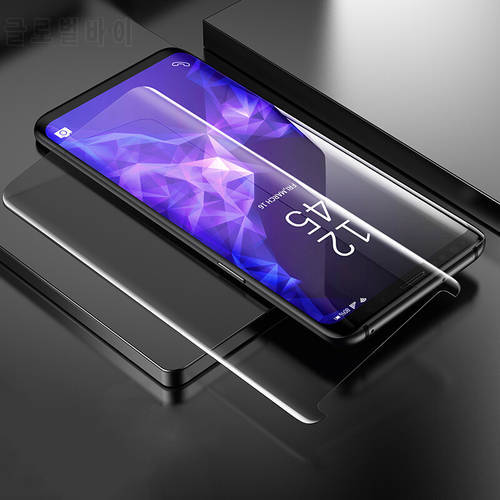 JGKK 3D UV Curved Full Glue Tempered Glass For Samsung Galaxy S9 Plus S8 Plus Screen Protector Film For Galaxy S9 S8 Plus