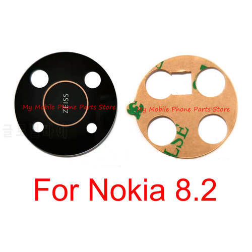 10 PCS Cell Phone Camera Lens For Nokia 8.2 Nokia8.2 Camera Glass Lens Cover With Adhesive Sticker Tape Repair Parts
