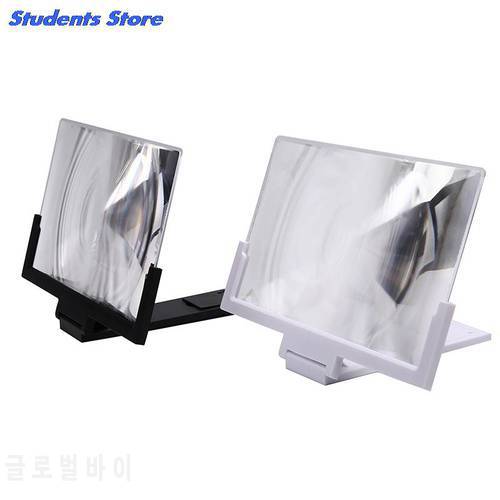1Pcs 14 inch Mobile 3D Lens Movie Screen Enlarge 3X Magnifier Folding Stand Phone Bracket For Universal Mobile Phones