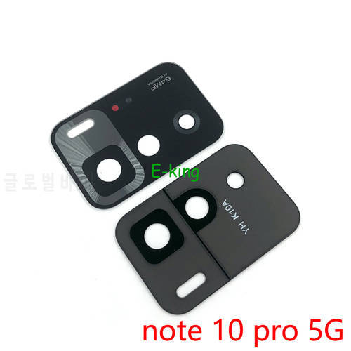 10PCS For Xiaomi Redmi Note 10 10s Pro 4G 5G Rear Back Camera Glass Lens Cover With Ahesive Sticker