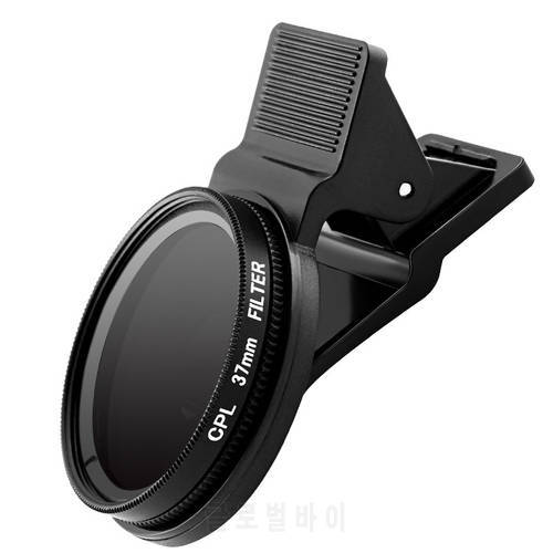 Ultra-thin CPL 37mm Cell Phone Polarized Lens The Reflective Nd Filter for Smartphone Camera Polarized Len for Mobile