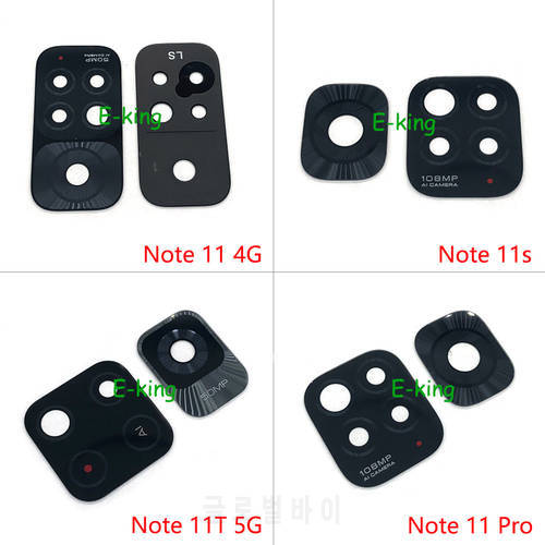 10pcs For Xiaomi Redmi Note 11 11T 11S Pro Plus Rear Back Camera Glass Lens Cover With Ahesive Sticker