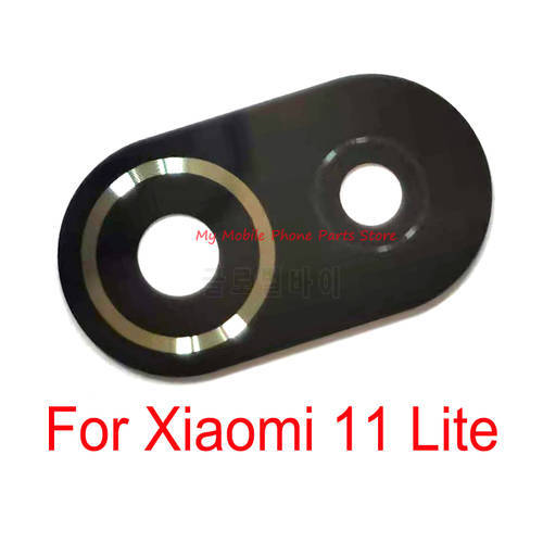 10 PCS Rear Camera Glass Lens For Xiaomi 11 Lite Mi 11 Lite Back Main Camera Lens Glass With Adhesive Sticker Tape For Mi11 Lite