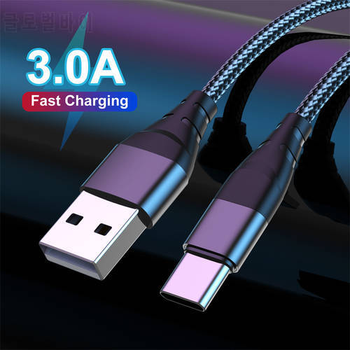 LOVEBAY 3A Micro USB Cable Nylon Fast Charging USB Type C Cable for Samsung Xiaomi HTC USB Charger Data Cable Mobile Phone Cable
