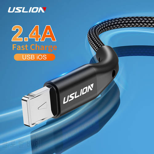 USLION USB Cable For iPhone Cable 11 12 13 Pro Max Xs Xr X SE 8 7 6 Plus 6s iPad Air Mini Fast Charging Cable For iPhone Charger