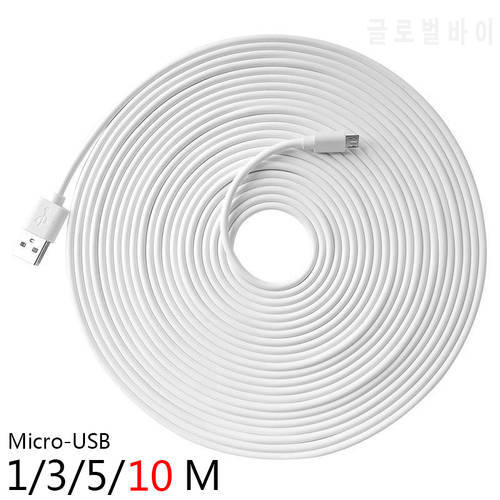 10M Super Long Micro USB Charging Cable for K3 Thermometer / Xiaomi / Mijia / IP Camera / CCTV Cable 10m / 5m / 1m Charger Cable